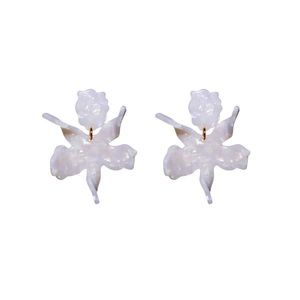 Lele Sadoughi Mother of Pearl Paper Lily Earrings